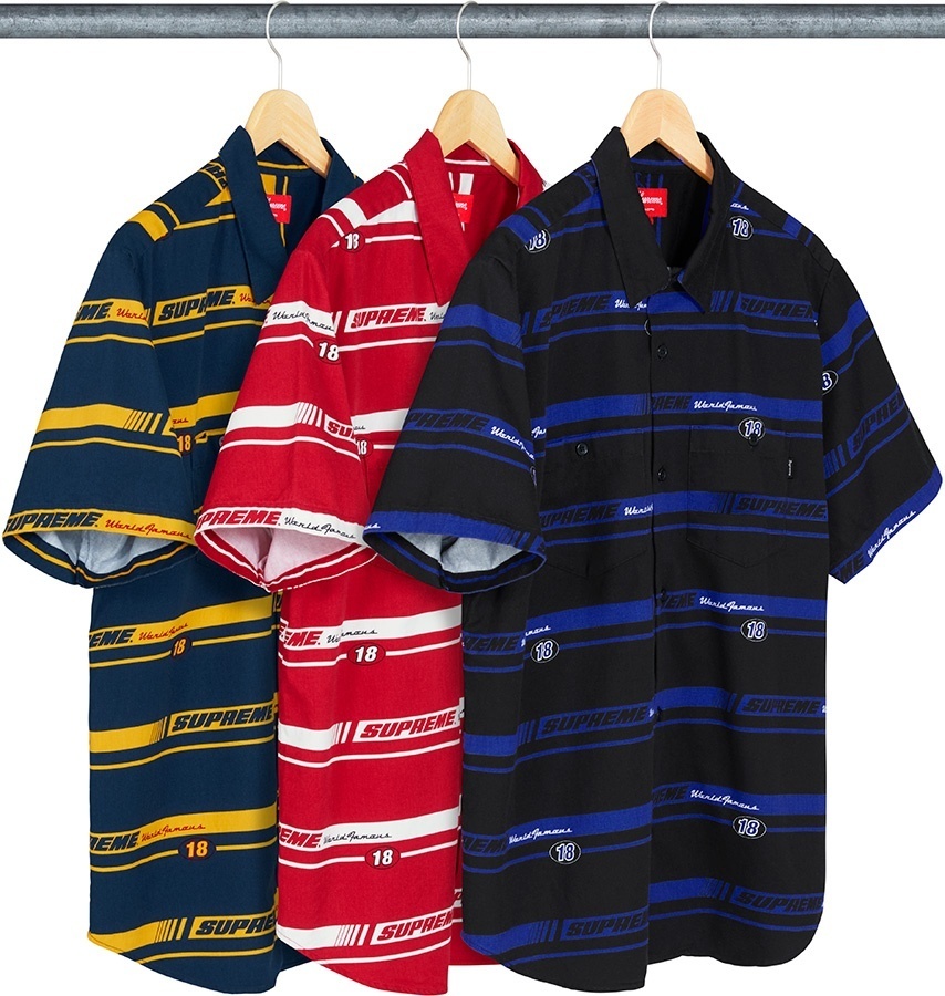 Striped Racing Work Shirt